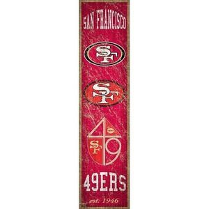 NFL Retro 49ers Sign Heritage Throwback 70's Rustic San Francisco Wall Bar New